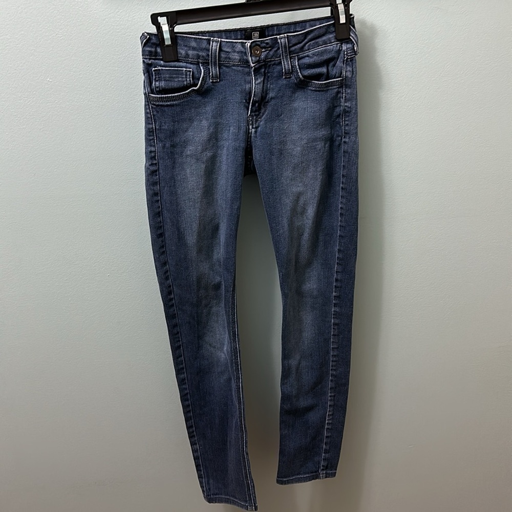 Just BLACK Women's Slim Fit Skinny Jeans Low Rise Blue Size 26 Made In USA